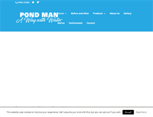 Tablet Screenshot of pond-man.co.uk
